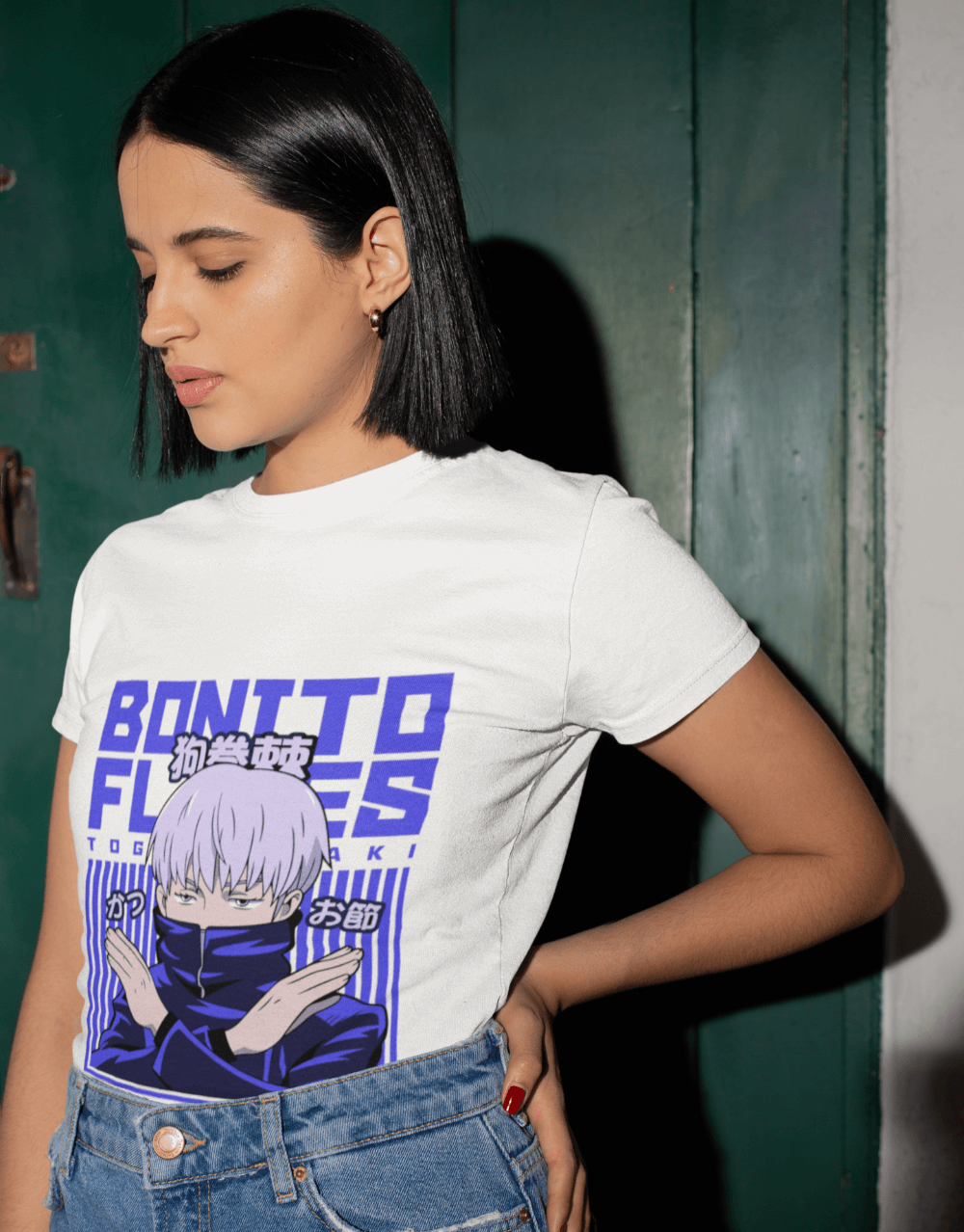 Jujutsu Kaisen - Toge Inumaki Bonito Flakes Female Mock up 2 (1)