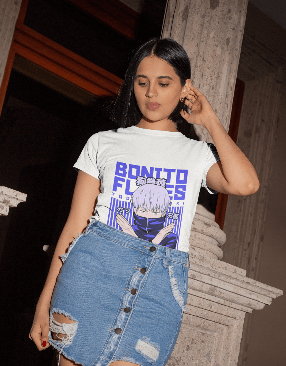 Jujutsu Kaisen - Toge Inumaki Bonito Flakes Female Mock up 3 (1)