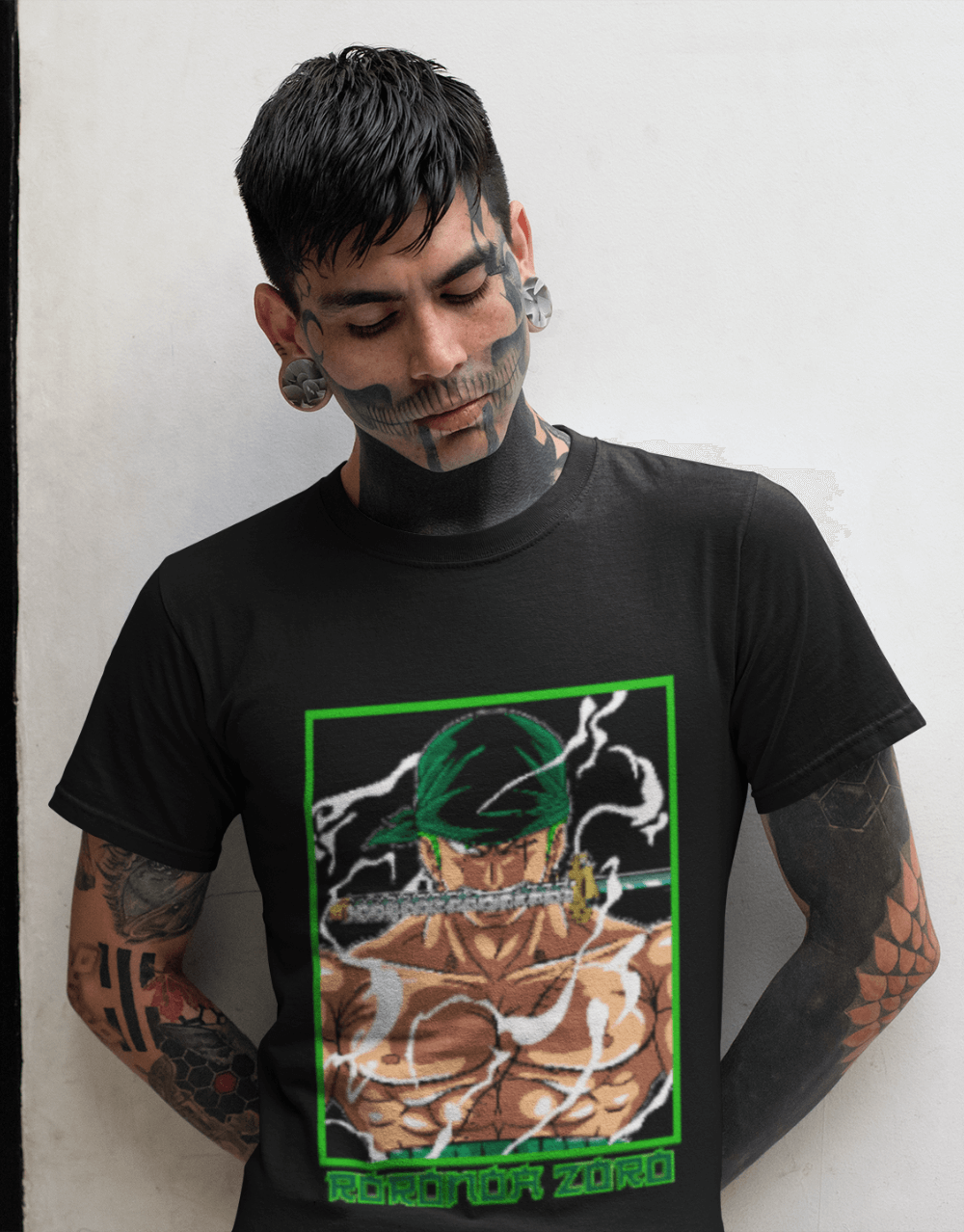 One Piece - Zoro in action Mock up 2