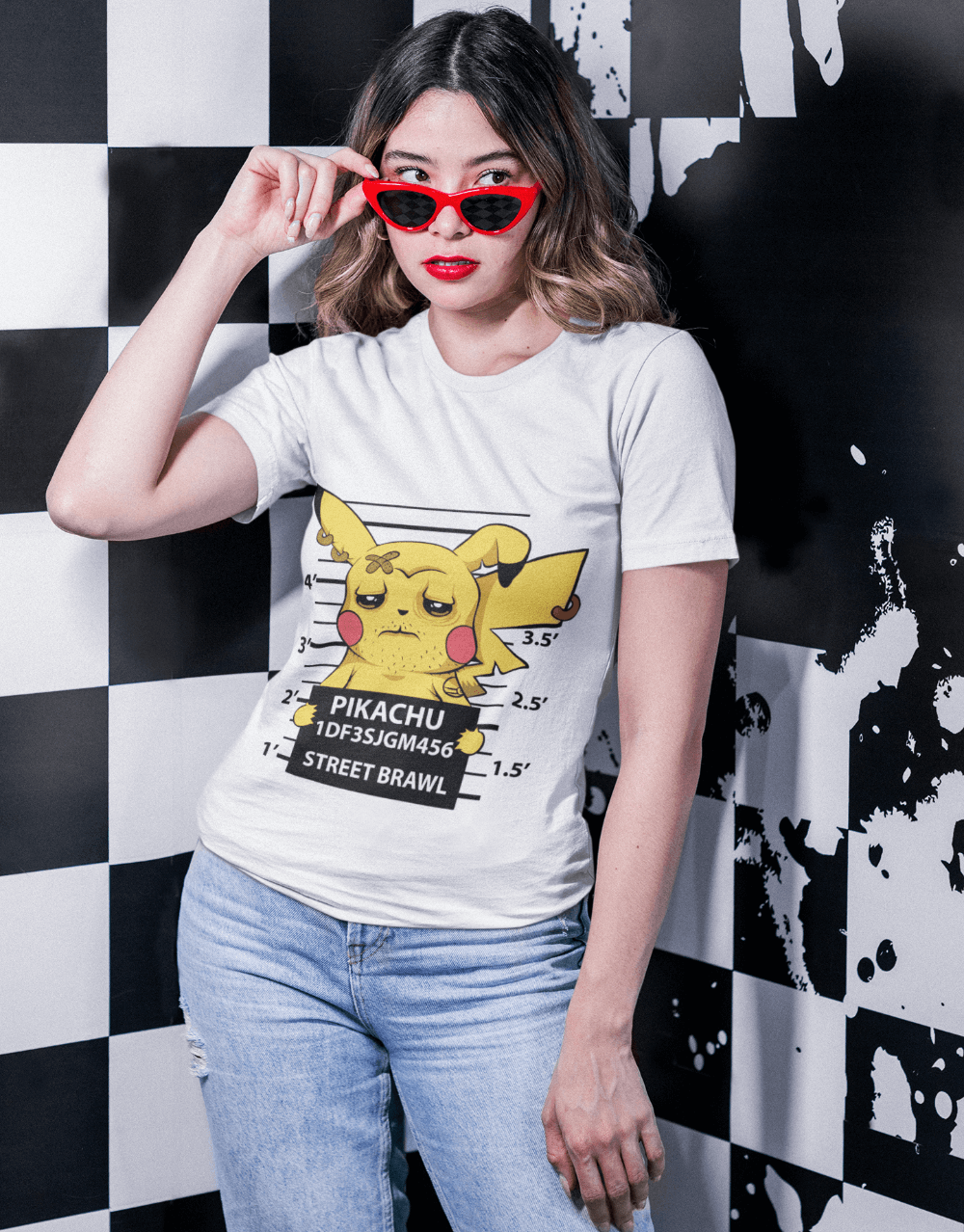 Pokemon - Mug Shot Pikachu Female Mock up 1