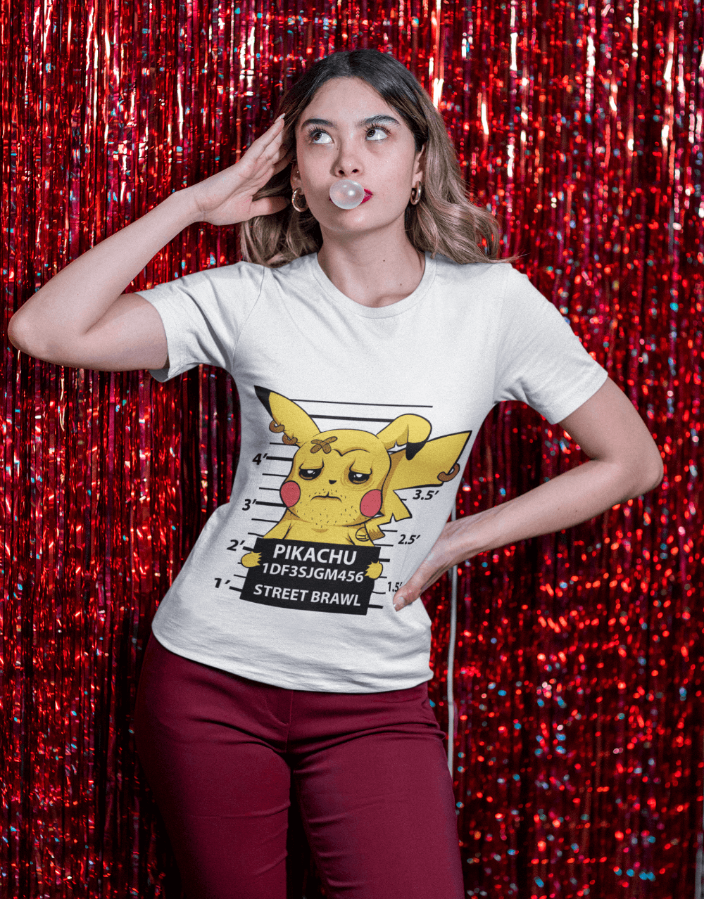 Pokemon - Mug Shot Pikachu Female Mock up 2