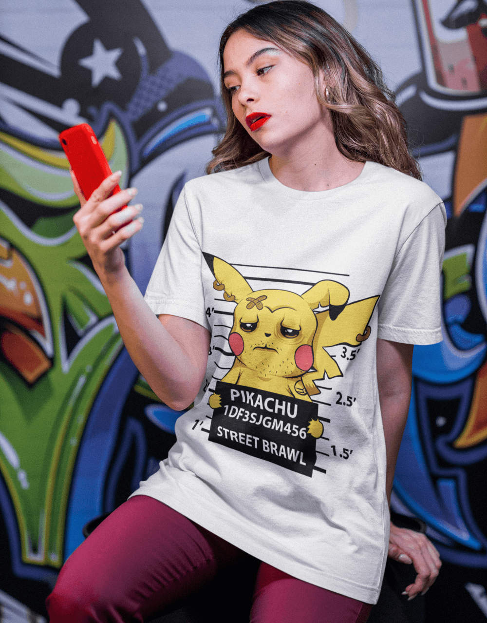 Pokemon - Mug Shot Pikachu Female Mock up 3