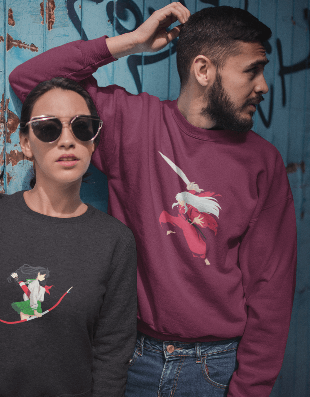 Inuyasha - Inuyasha and Kagome - Minimalist Collection Group Mock up 4