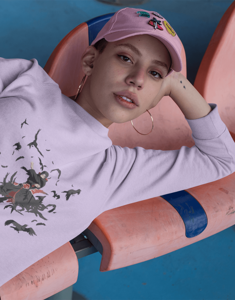 Naruto - Itachi Genjutsu - Minimalist Collection Version Lavender Female Mock up 1