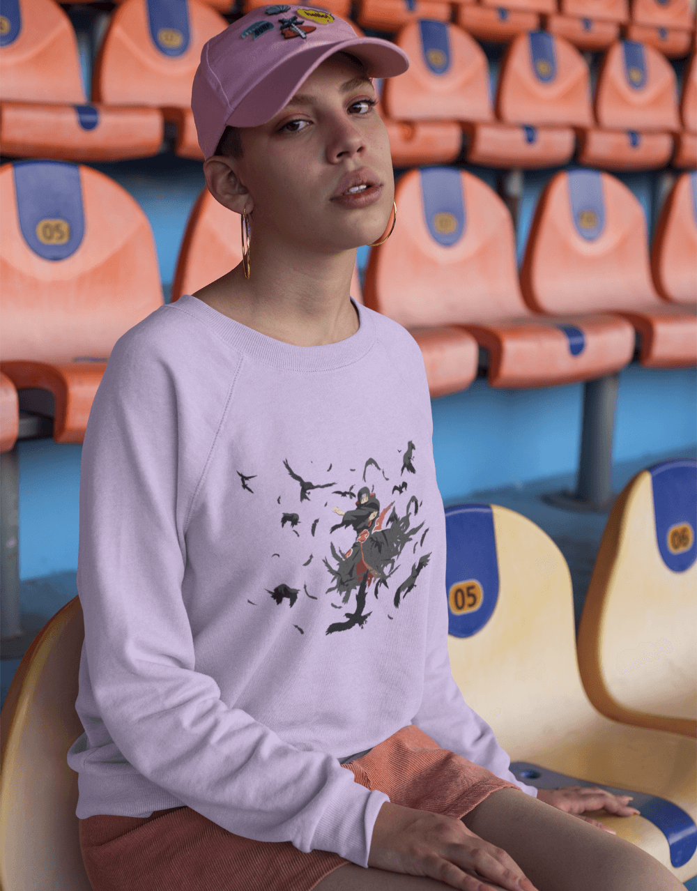 Naruto - Itachi Genjutsu - Minimalist Collection Version Lavender Female Mock up 2