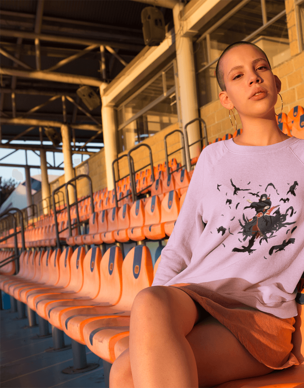 Naruto - Itachi Genjutsu - Minimalist Collection Version Lavender Female Mock up 3