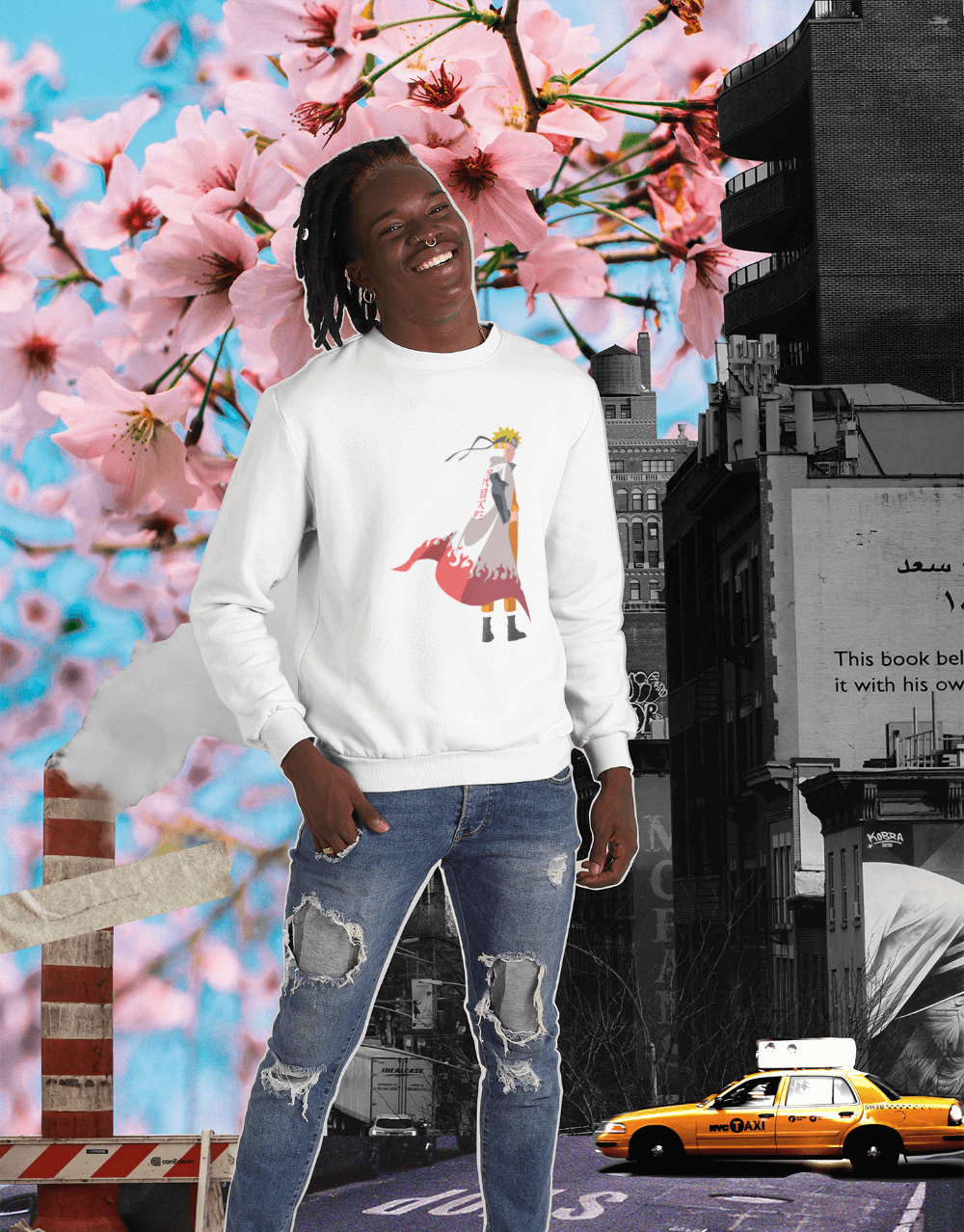 Naruto - Naruto Hokage Jacket - Minimalist Collection Mock up 2