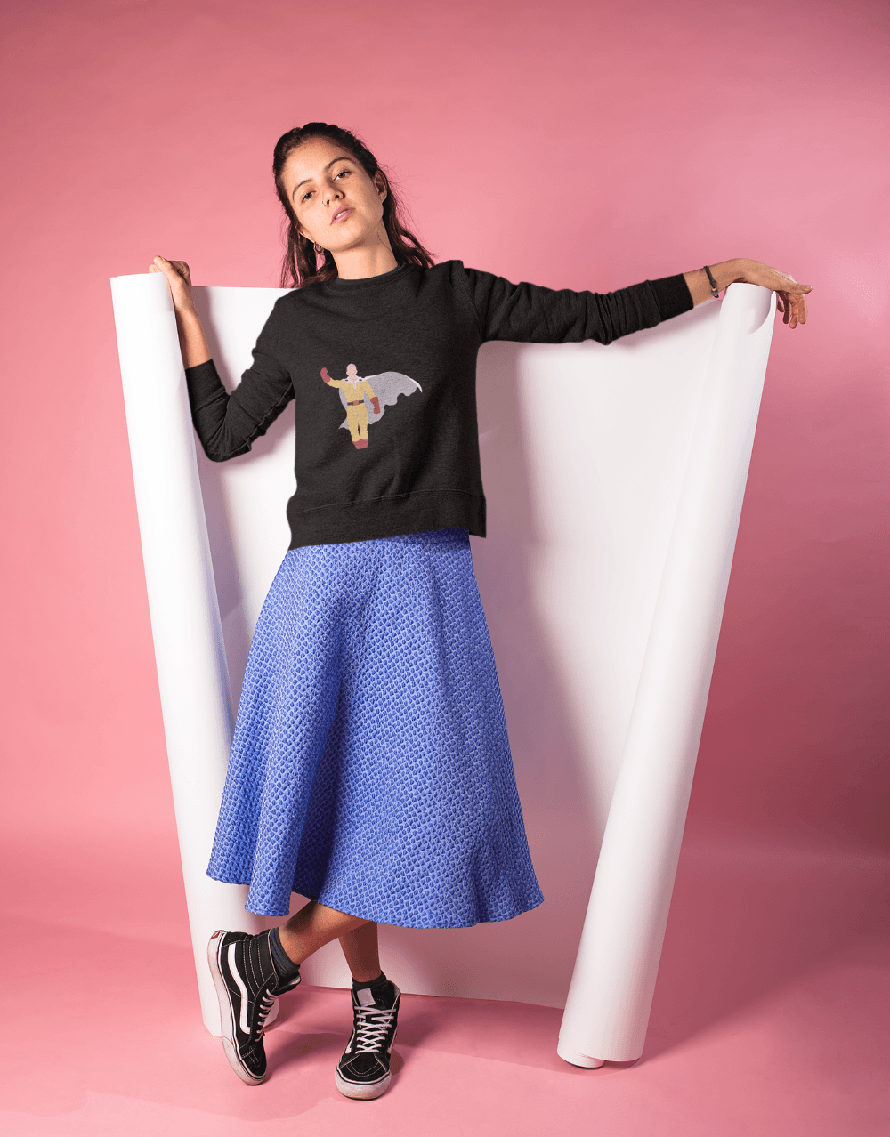 One Punch Man - Saitama Pose - Minimalist Collection Female Mock up 2 (1)